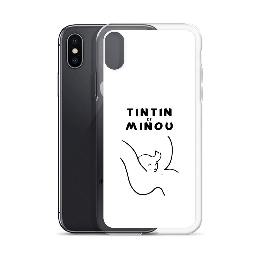 Coque iPhone Tintin et minou - Sedurro