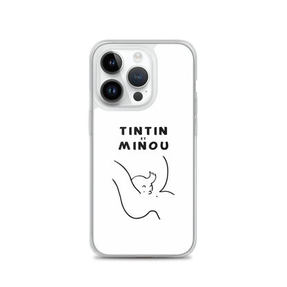 Coque iPhone Tintin et minou iPhone 14 Pro - Sedurro