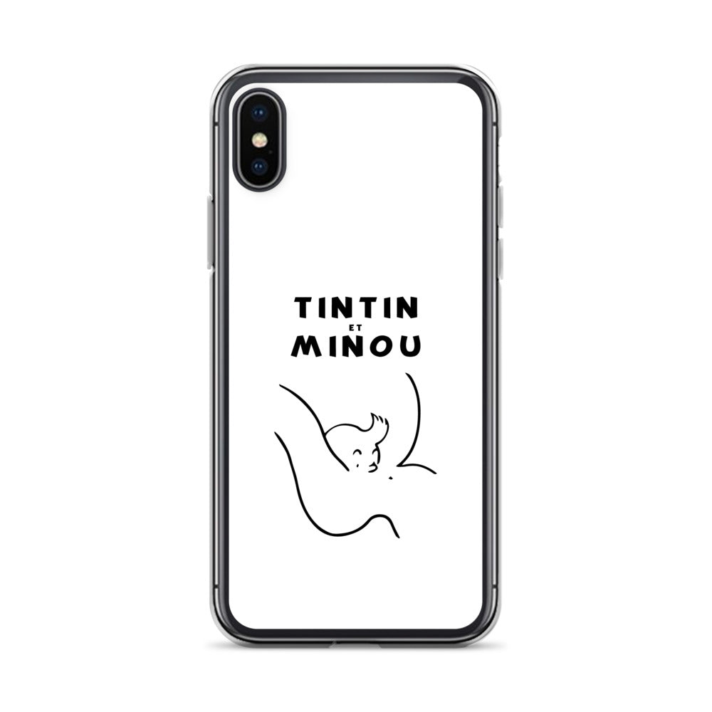 Coque iPhone Tintin et minou iPhone X XS - Sedurro