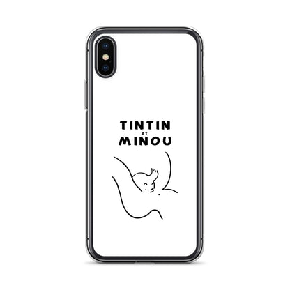 Coque iPhone Tintin et minou iPhone X XS - Sedurro
