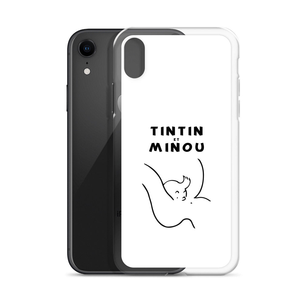 Coque iPhone Tintin et minou - Sedurro