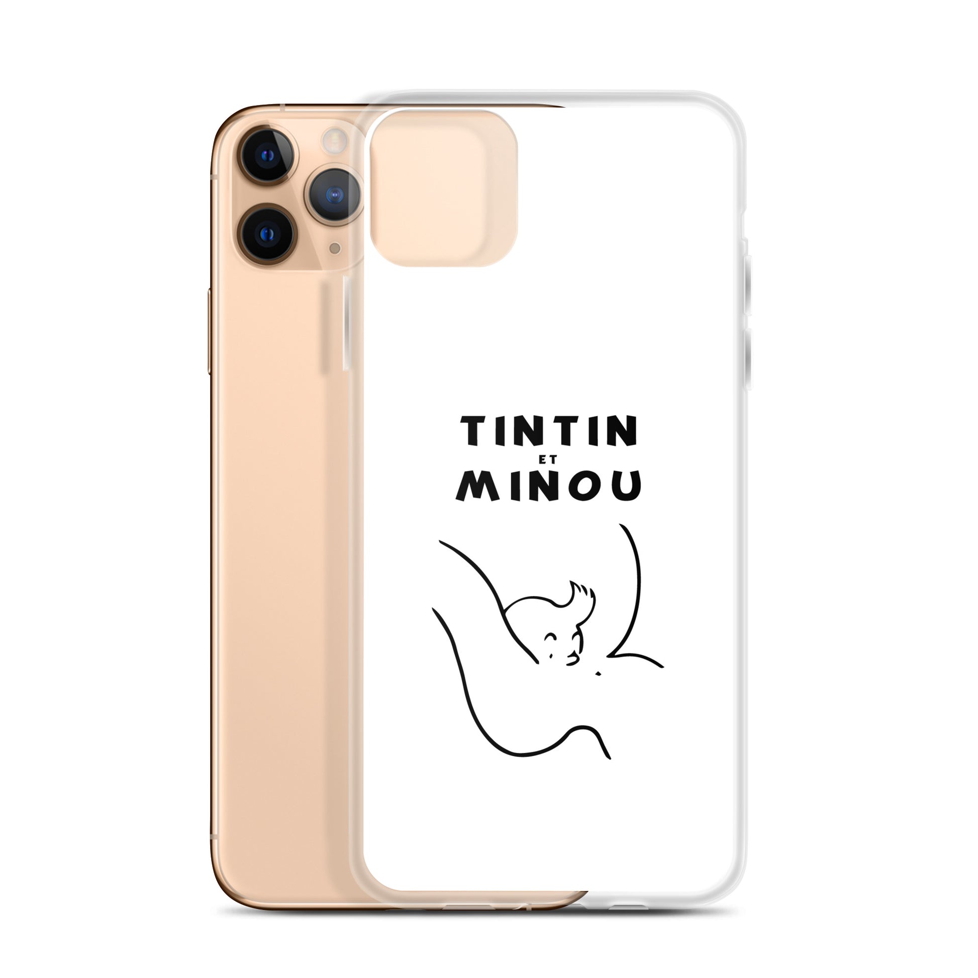 Coque iPhone Tintin et minou - Sedurro