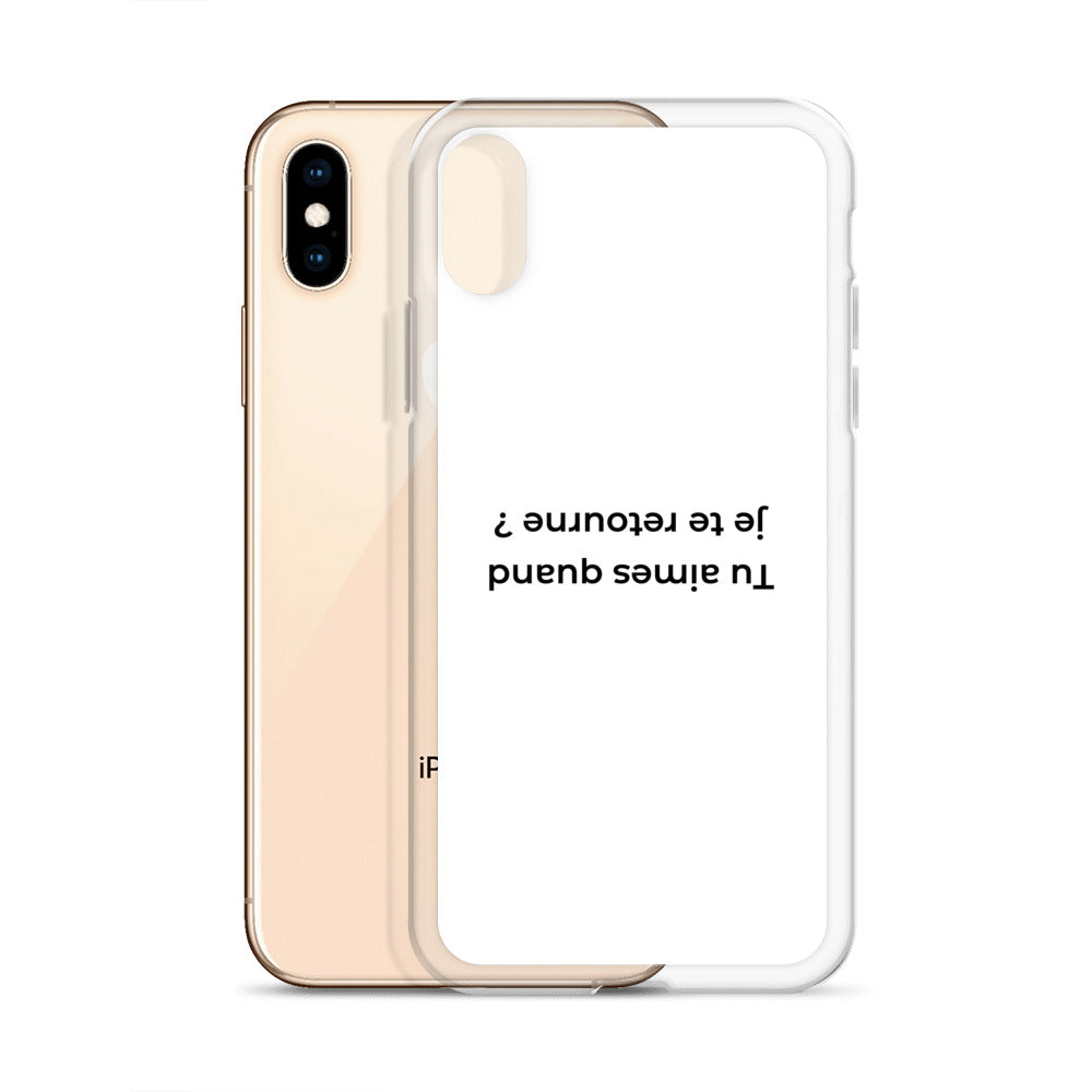 Coque iPhone Tu aimes quand je te retourne - Sedurro