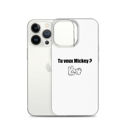 Coque iPhone Tu veux Mickey - Sedurro