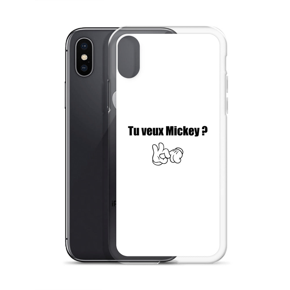 Coque iPhone Tu veux Mickey - Sedurro