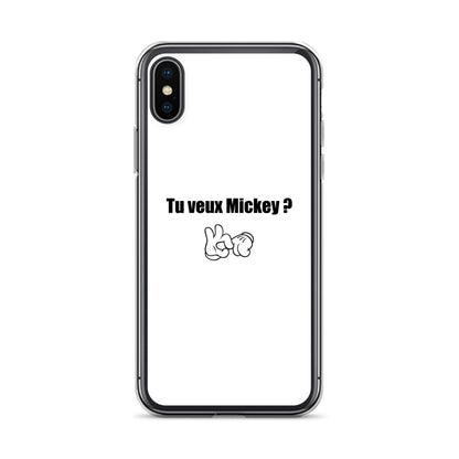 Coque iPhone Tu veux Mickey iPhone X XS - Sedurro