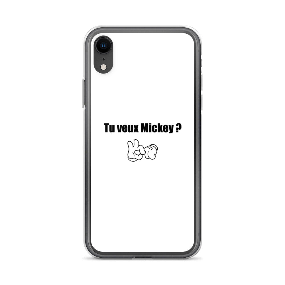 Coque iPhone Tu veux Mickey iPhone XR - Sedurro