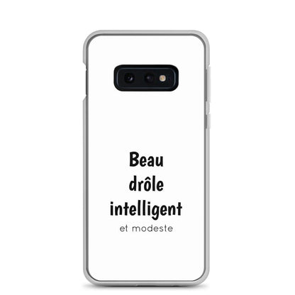 Coque Samsung Beau drôle intelligent et modeste Samsung Galaxy S10e - Sedurro