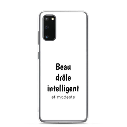 Coque Samsung Beau drôle intelligent et modeste Samsung Galaxy S20 - Sedurro
