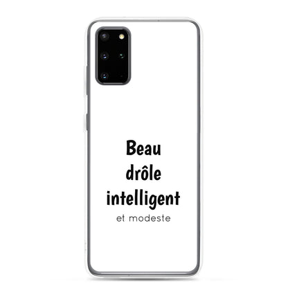 Coque Samsung Beau drôle intelligent et modeste Samsung Galaxy S20 Plus - Sedurro