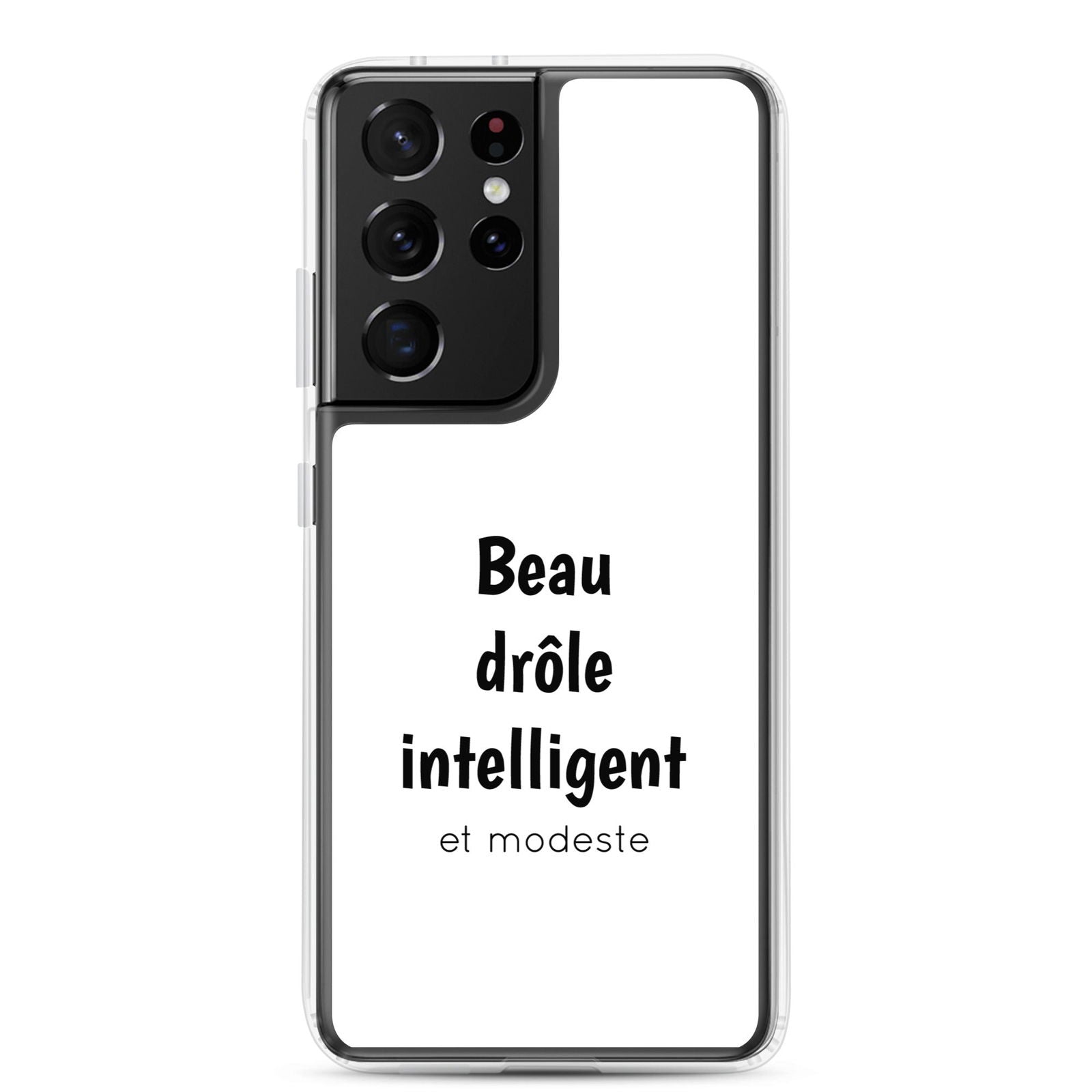 Coque Samsung Beau drôle intelligent et modeste Samsung Galaxy S21 Ultra - Sedurro