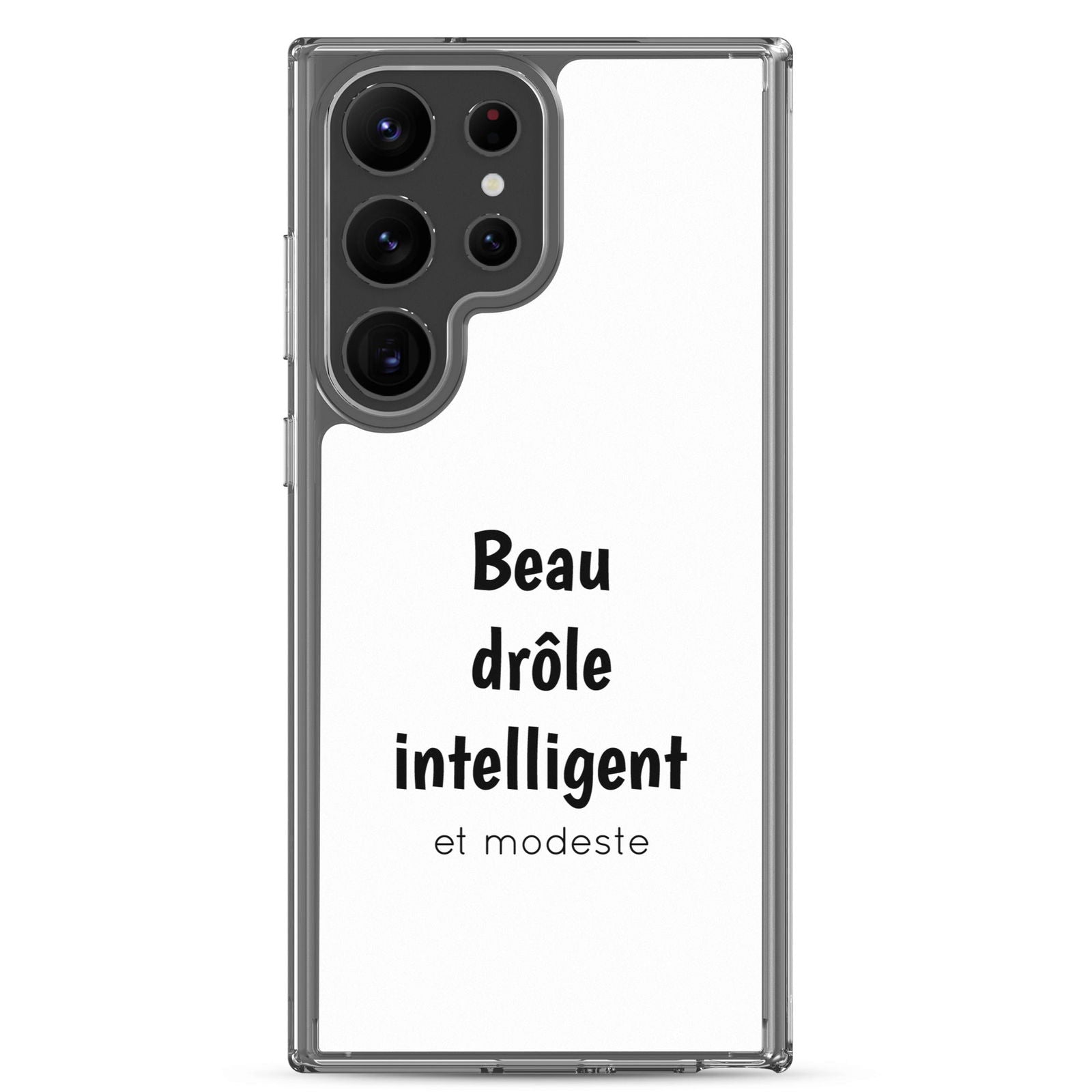 Coque Samsung Beau drôle intelligent et modeste Samsung Galaxy S23 Ultra - Sedurro