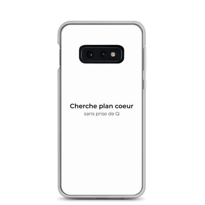 Coque Samsung Cherche plan cœur sans prise de Q Samsung Galaxy S10e - Sedurro