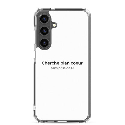Coque Samsung Cherche plan cœur sans prise de Q Samsung Galaxy S24 Plus - Sedurro