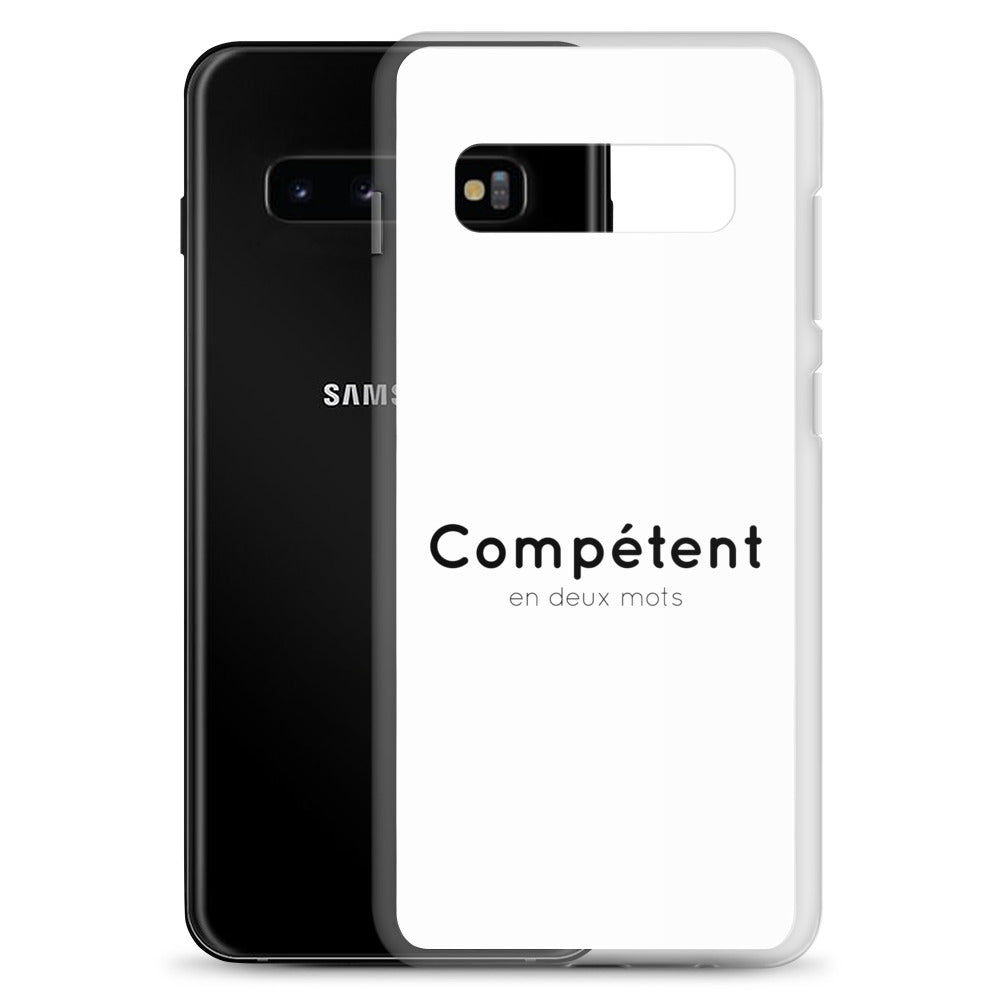 Coque Samsung Compétent en deux mots - Sedurro