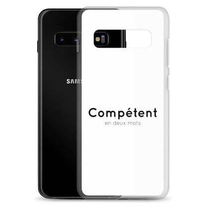 Coque Samsung Compétent en deux mots - Sedurro