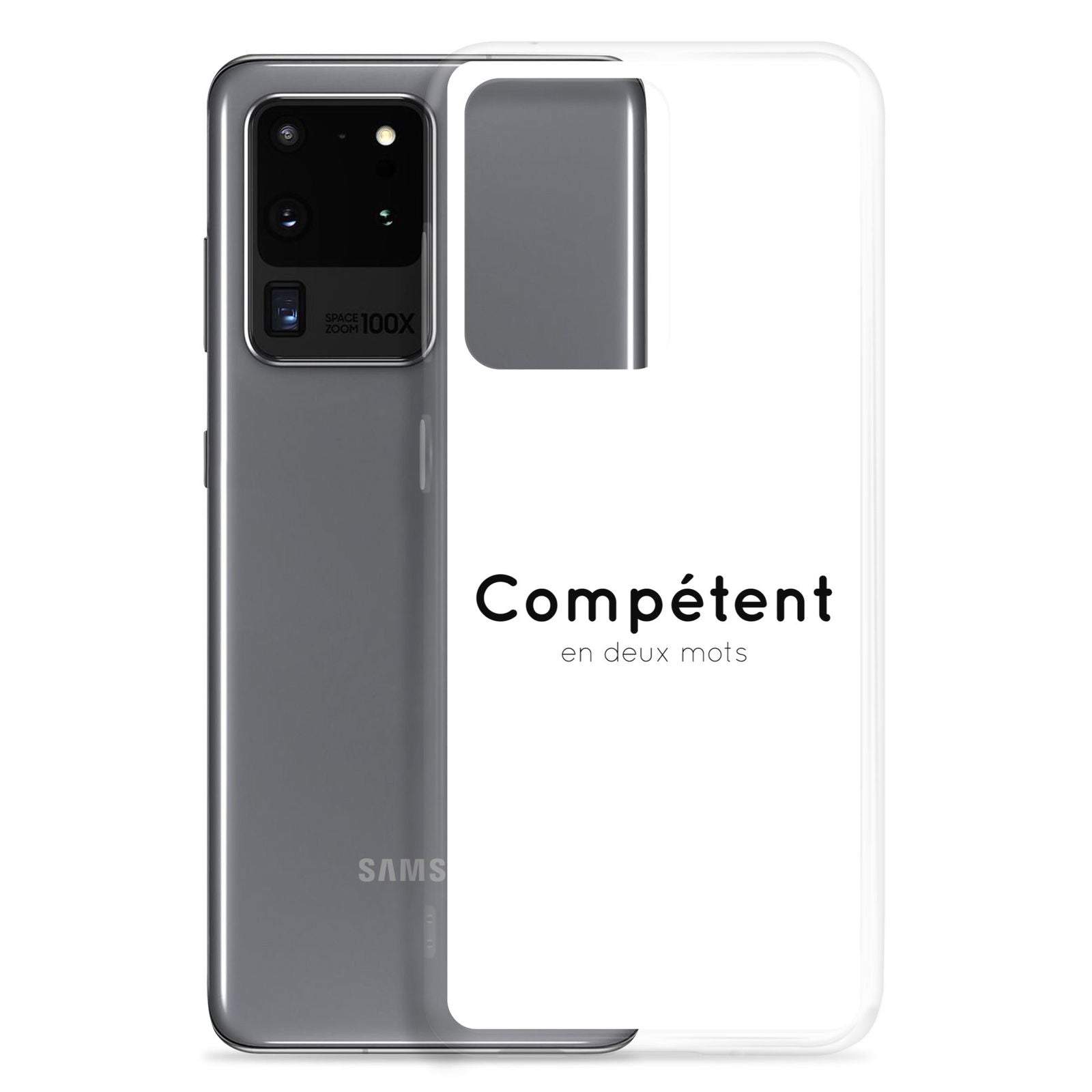 Coque Samsung Compétent en deux mots - Sedurro