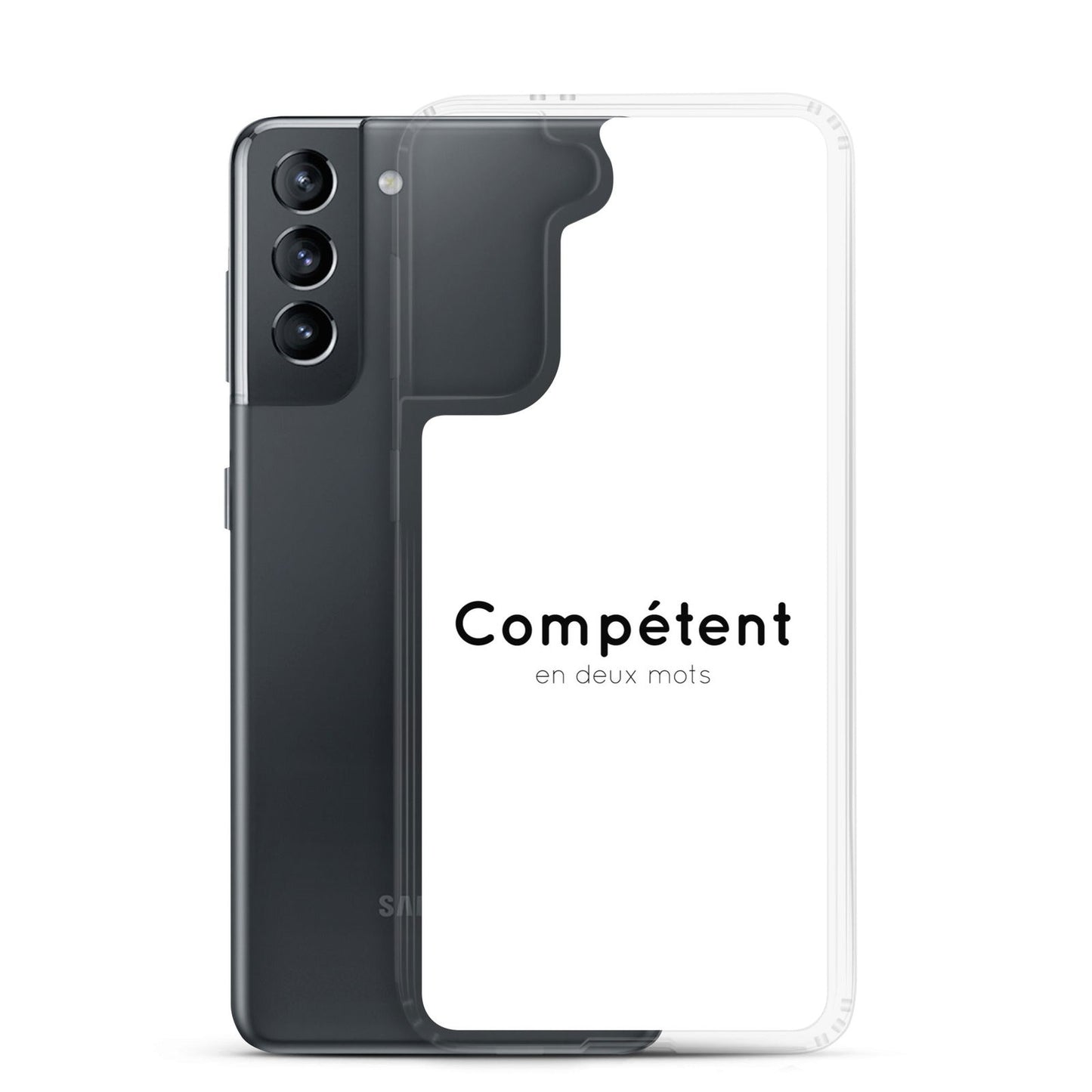 Coque Samsung Compétent en deux mots - Sedurro