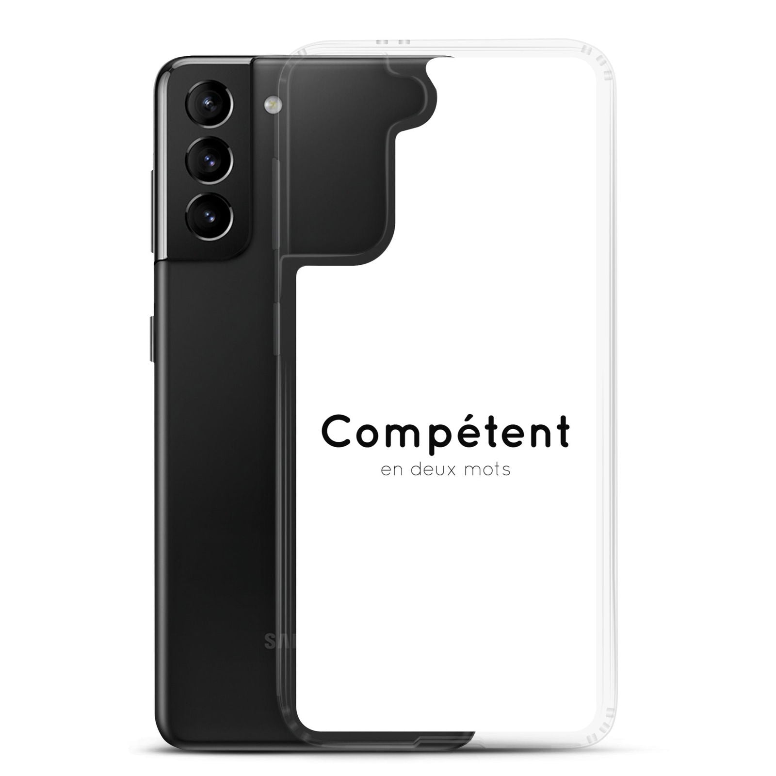 Coque Samsung Compétent en deux mots - Sedurro