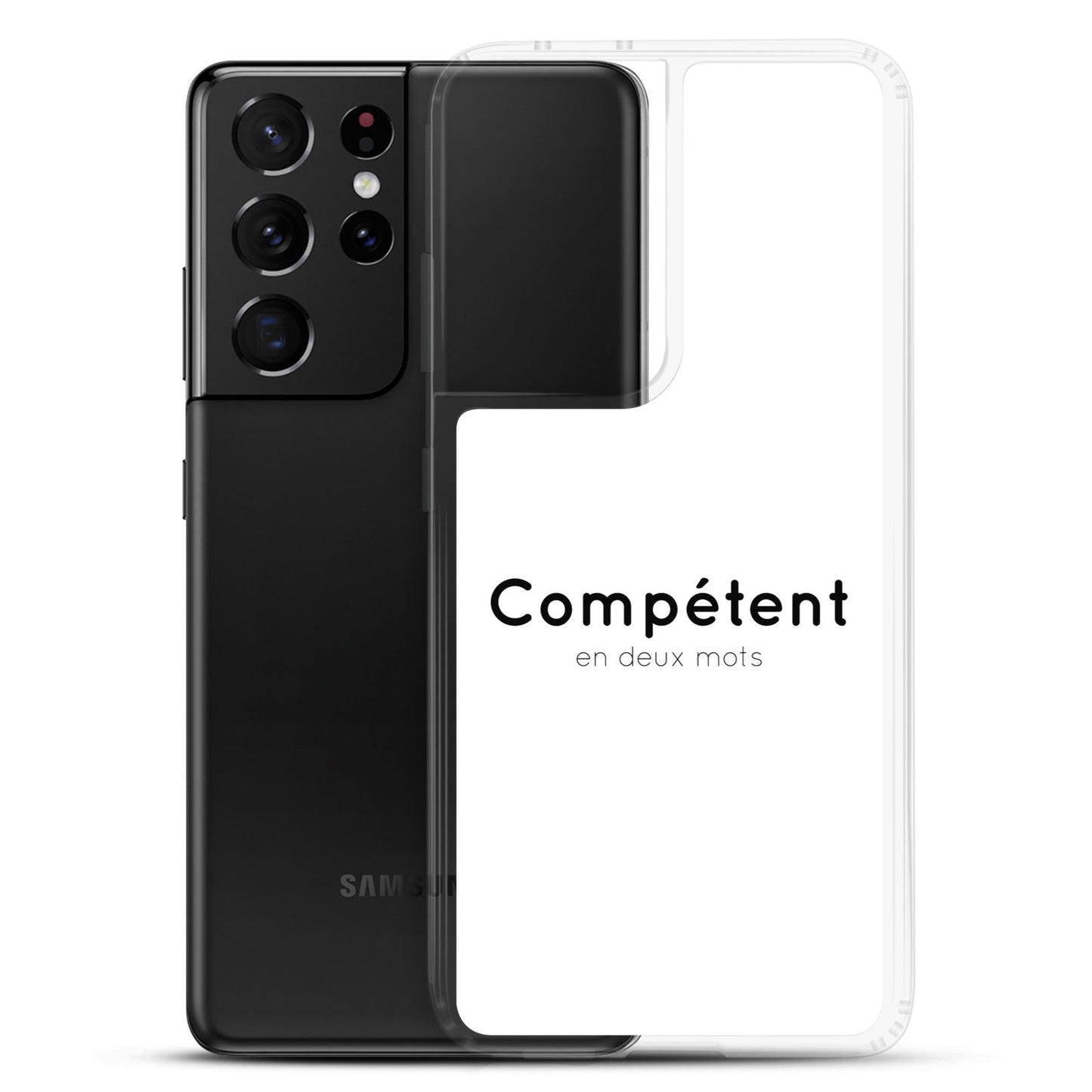 Coque Samsung Compétent en deux mots - Sedurro