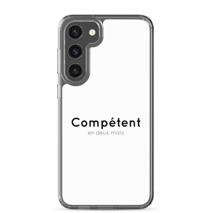 Coque Samsung Compétent en deux mots - Sedurro
