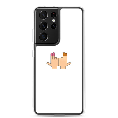 Coque Samsung DP Double péné signe du J seul Samsung Galaxy S21 Ultra - Sedurro