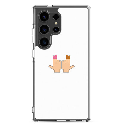 Coque Samsung DP Double péné signe du J seul Samsung Galaxy S24 Ultra - Sedurro
