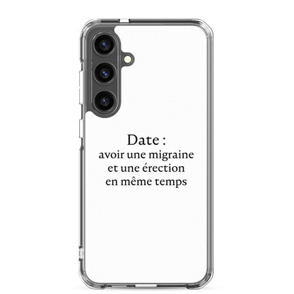Coque Samsung Date avoir une migraine et une érection en même temps Samsung Galaxy S24 Plus - Sedurro
