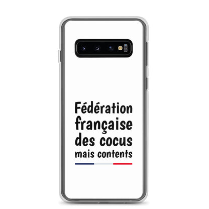 Coque Samsung Fédération française des cocus mais contents Samsung Galaxy S10 - Sedurro