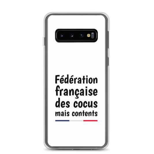 Coque Samsung Fédération française des cocus mais contents Samsung Galaxy S10 - Sedurro