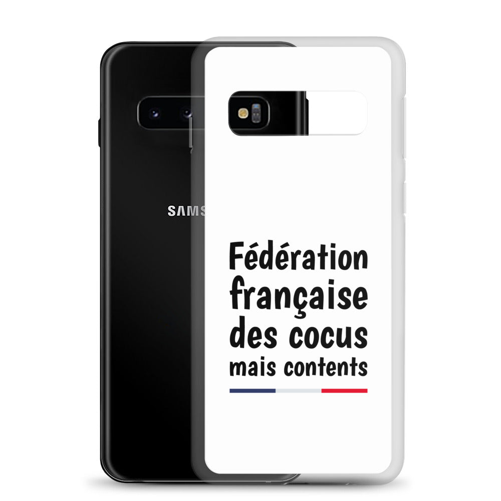 Coque Samsung Fédération française des cocus mais contents - Sedurro