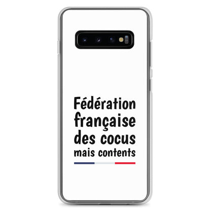Coque Samsung Fédération française des cocus mais contents - Sedurro