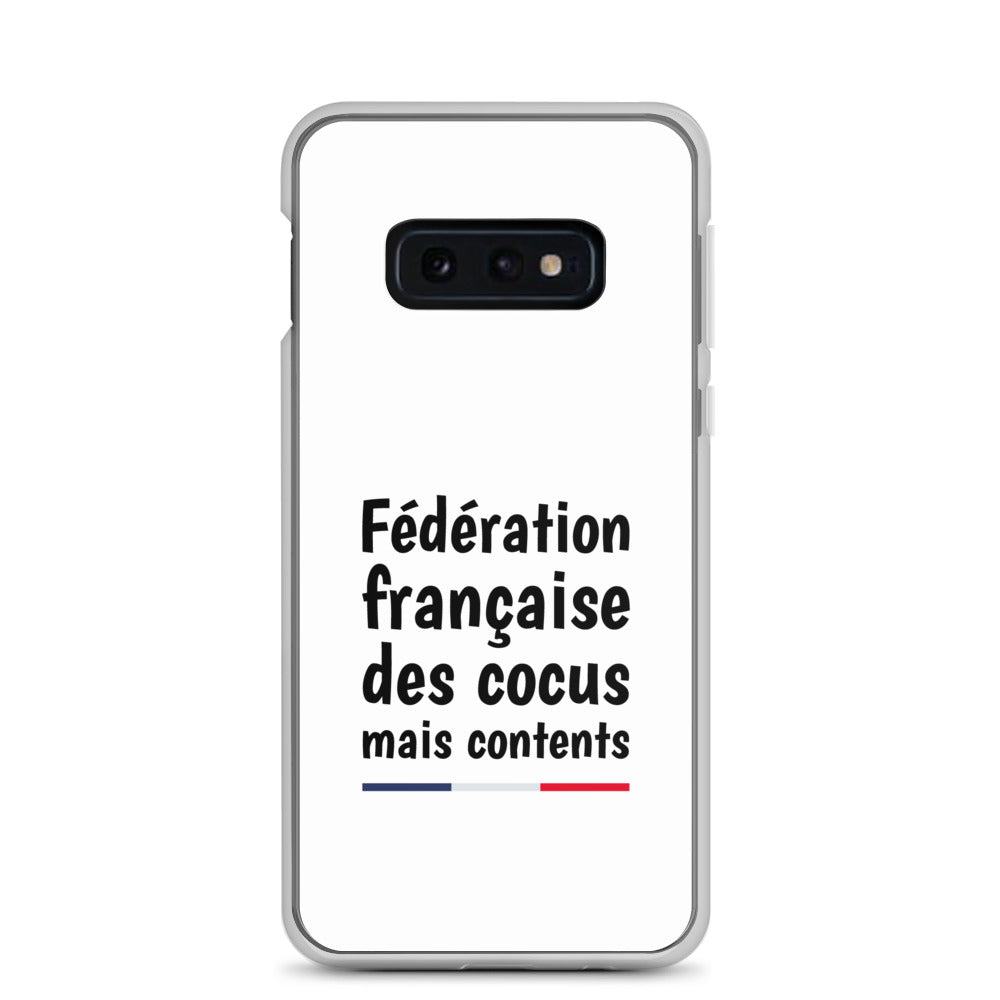 Coque Samsung Fédération française des cocus mais contents - Sedurro