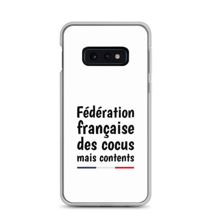Coque Samsung Fédération française des cocus mais contents - Sedurro