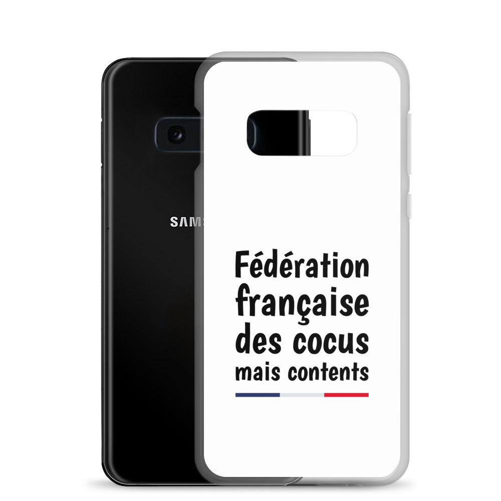Coque Samsung Fédération française des cocus mais contents Samsung Galaxy S10e - Sedurro