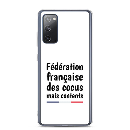 Coque Samsung Fédération française des cocus mais contents - Sedurro