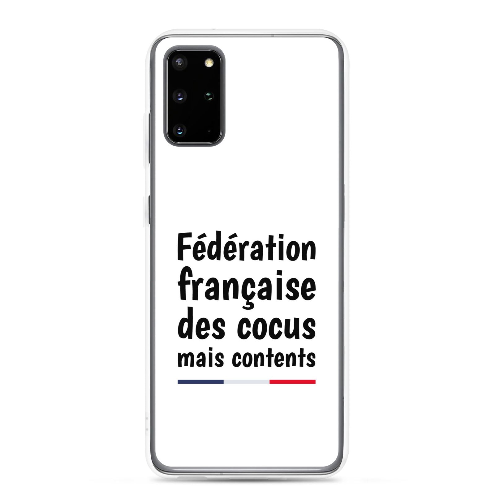 Coque Samsung Fédération française des cocus mais contents - Sedurro
