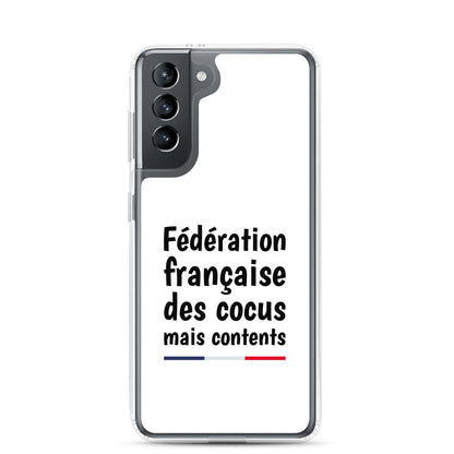 Coque Samsung Fédération française des cocus mais contents - Sedurro