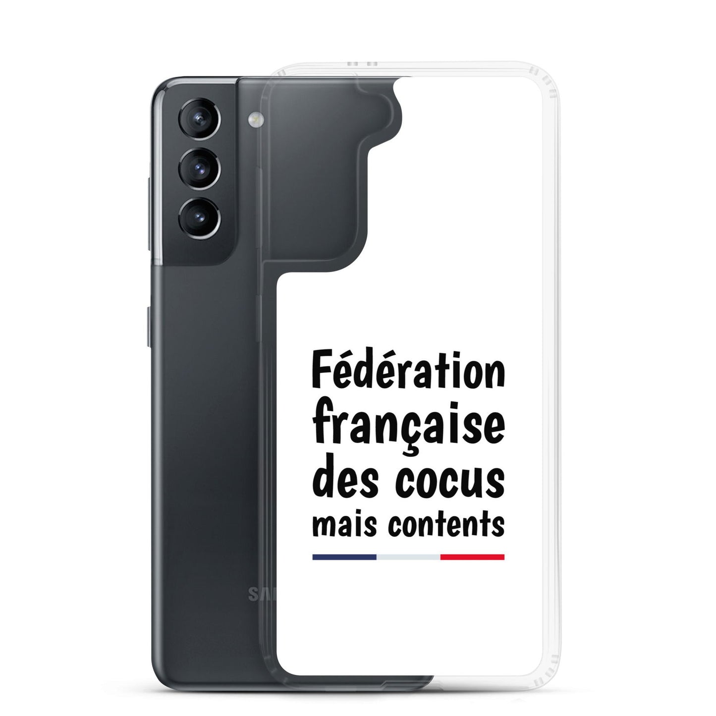 Coque Samsung Fédération française des cocus mais contents Samsung Galaxy S21 - Sedurro