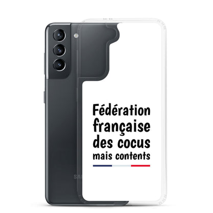 Coque Samsung Fédération française des cocus mais contents Samsung Galaxy S21 - Sedurro