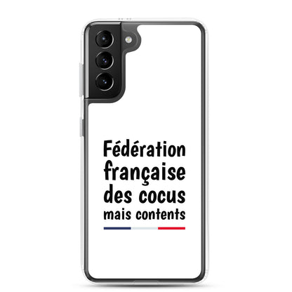 Coque Samsung Fédération française des cocus mais contents - Sedurro