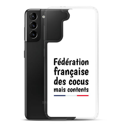 Coque Samsung Fédération française des cocus mais contents Samsung Galaxy S21 Plus - Sedurro