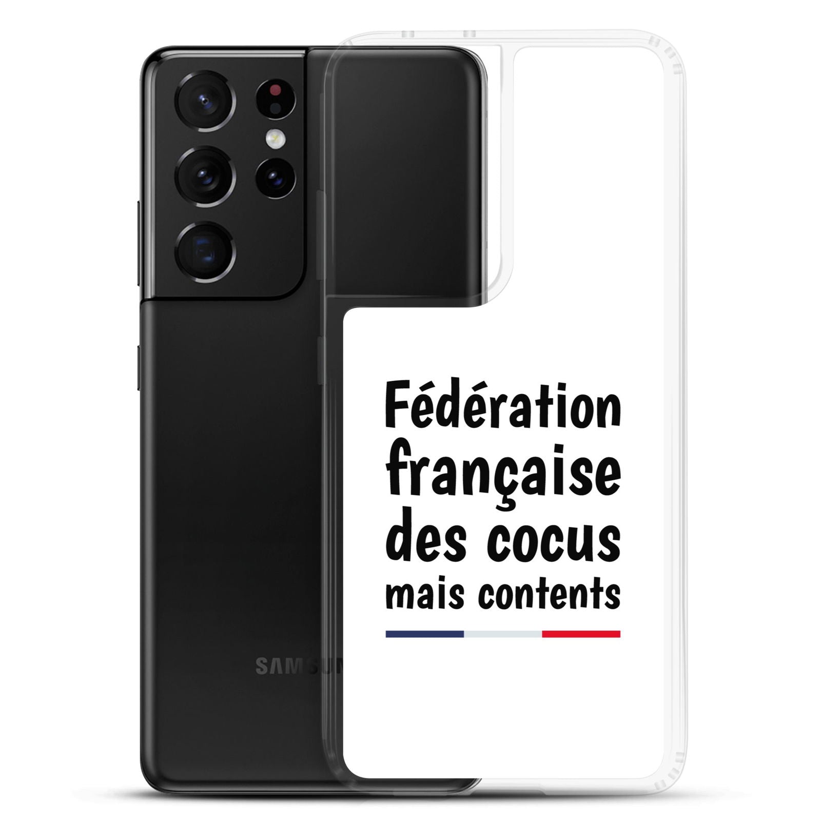 Coque Samsung Fédération française des cocus mais contents Samsung Galaxy S21 Ultra - Sedurro