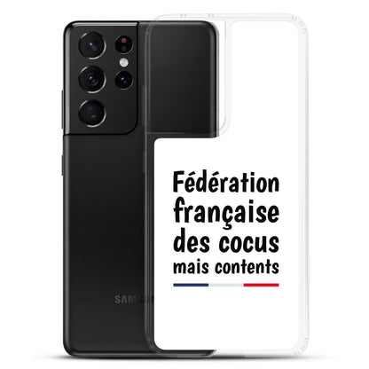 Coque Samsung Fédération française des cocus mais contents Samsung Galaxy S21 Ultra - Sedurro