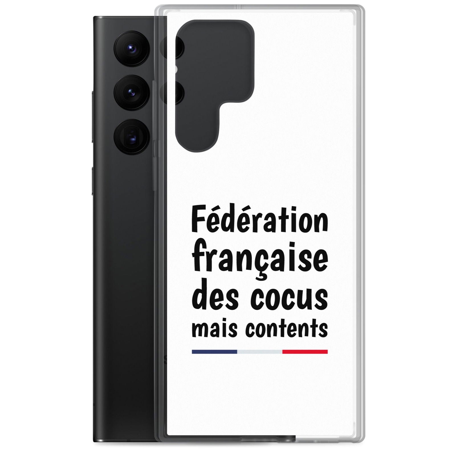 Coque Samsung Fédération française des cocus mais contents Samsung Galaxy S22 Ultra - Sedurro
