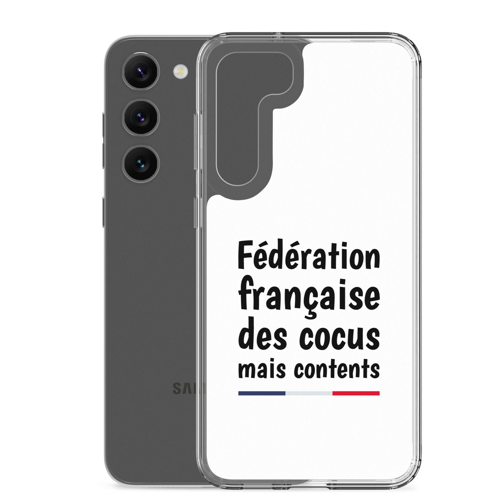 Coque Samsung Fédération française des cocus mais contents - Sedurro