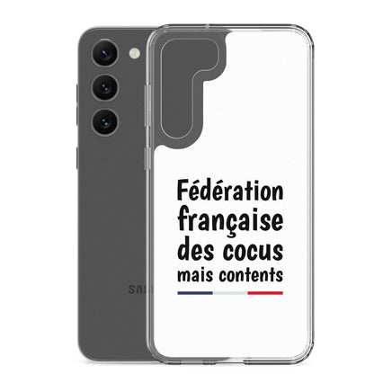 Coque Samsung Fédération française des cocus mais contents - Sedurro