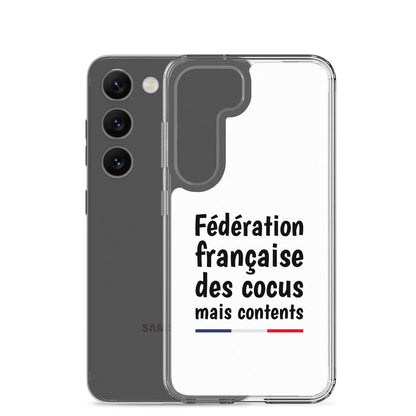 Coque Samsung Fédération française des cocus mais contents - Sedurro