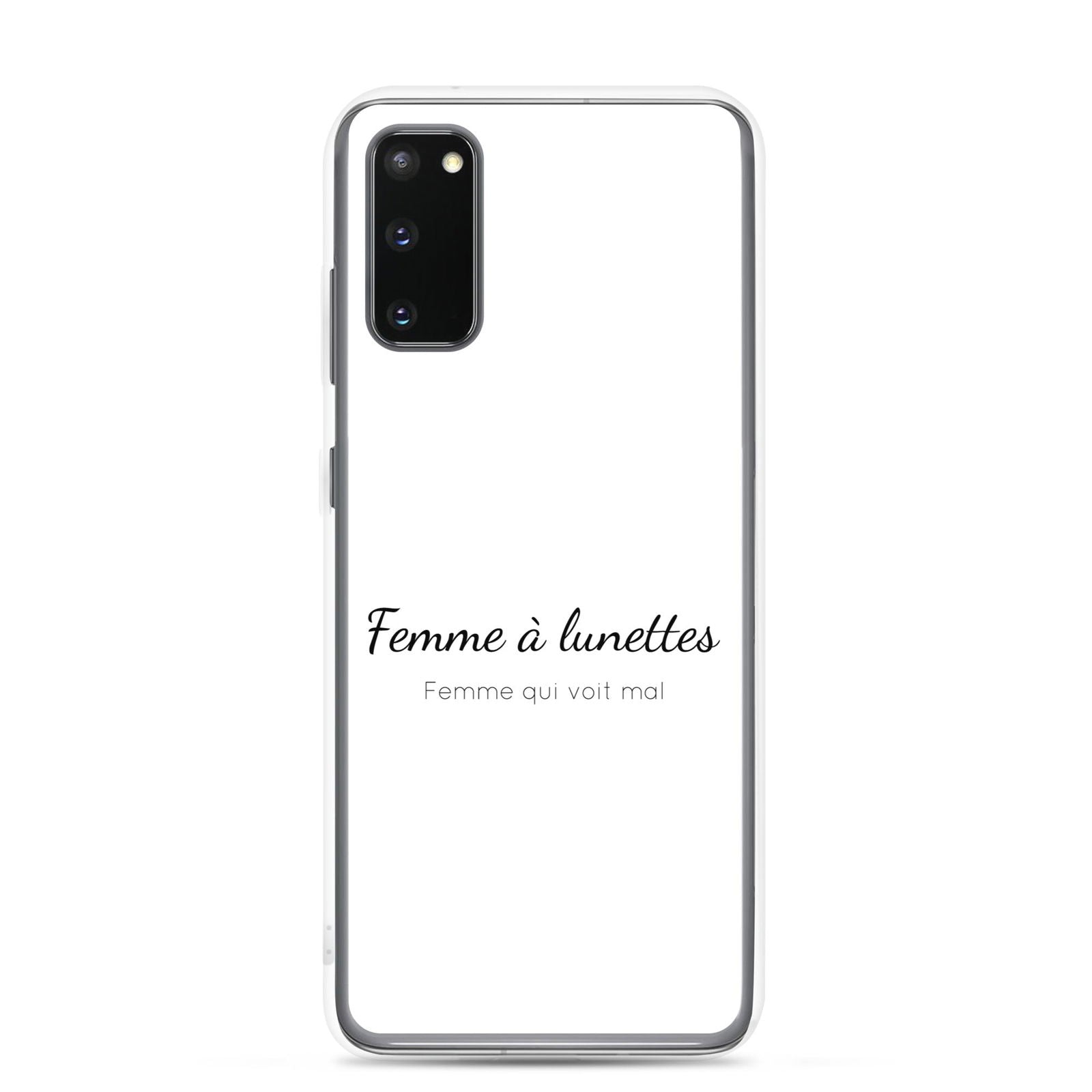 Coque Samsung Femme à lunettes femme qui voit mal Samsung Galaxy S20 - Sedurro