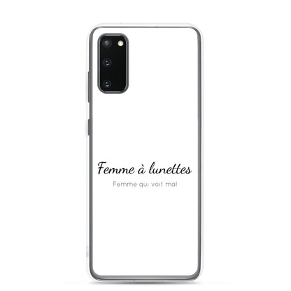 Coque Samsung Femme à lunettes femme qui voit mal Samsung Galaxy S20 - Sedurro